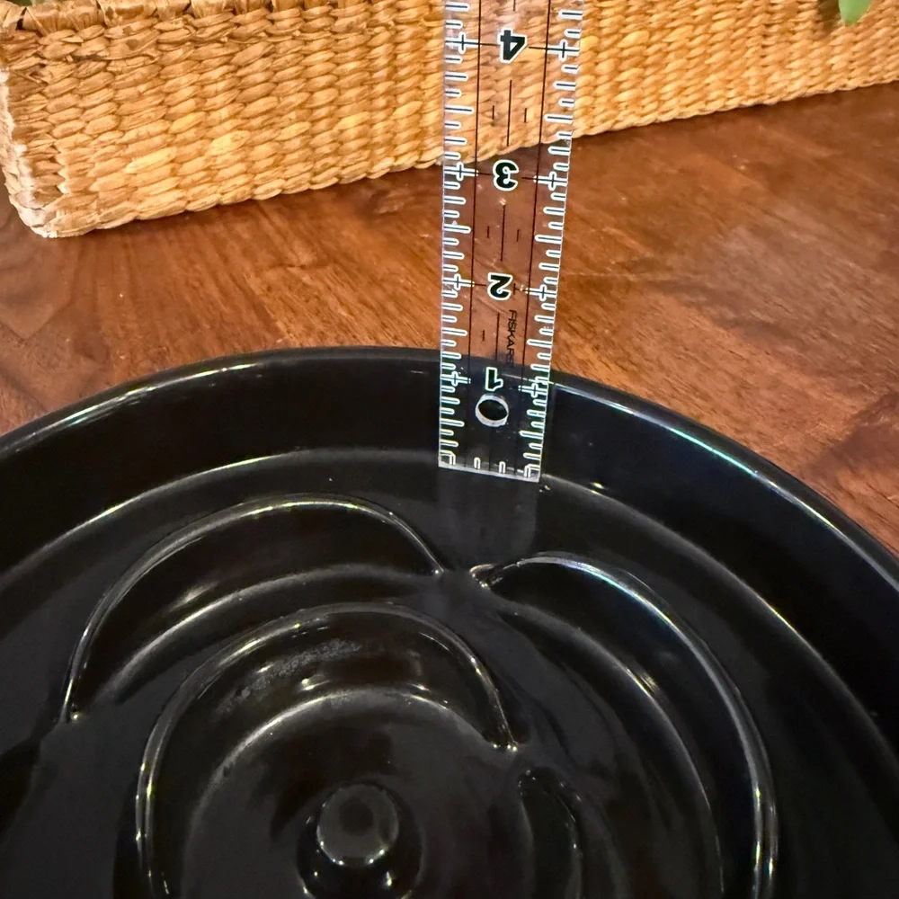 Black Slow Feeder Dog Bowl